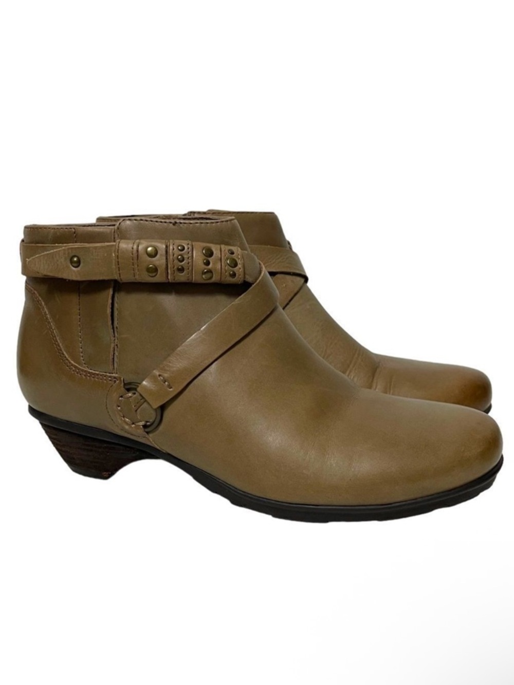 ABEO Nancy Leather Booties with Built-In Orthotic 7 Narrow